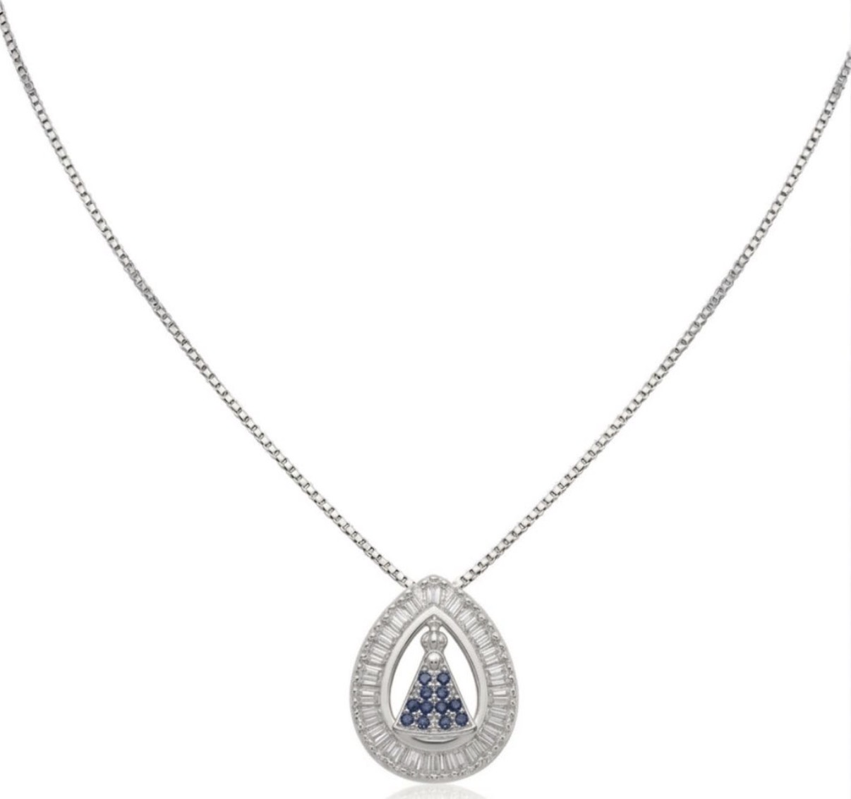 Colar Pingente Baguete Nossa Senhora - CL00634 — 2