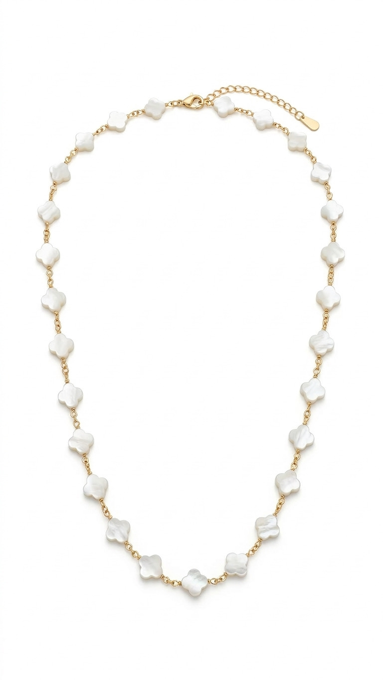 Colar Trevo Pérola - CL00460