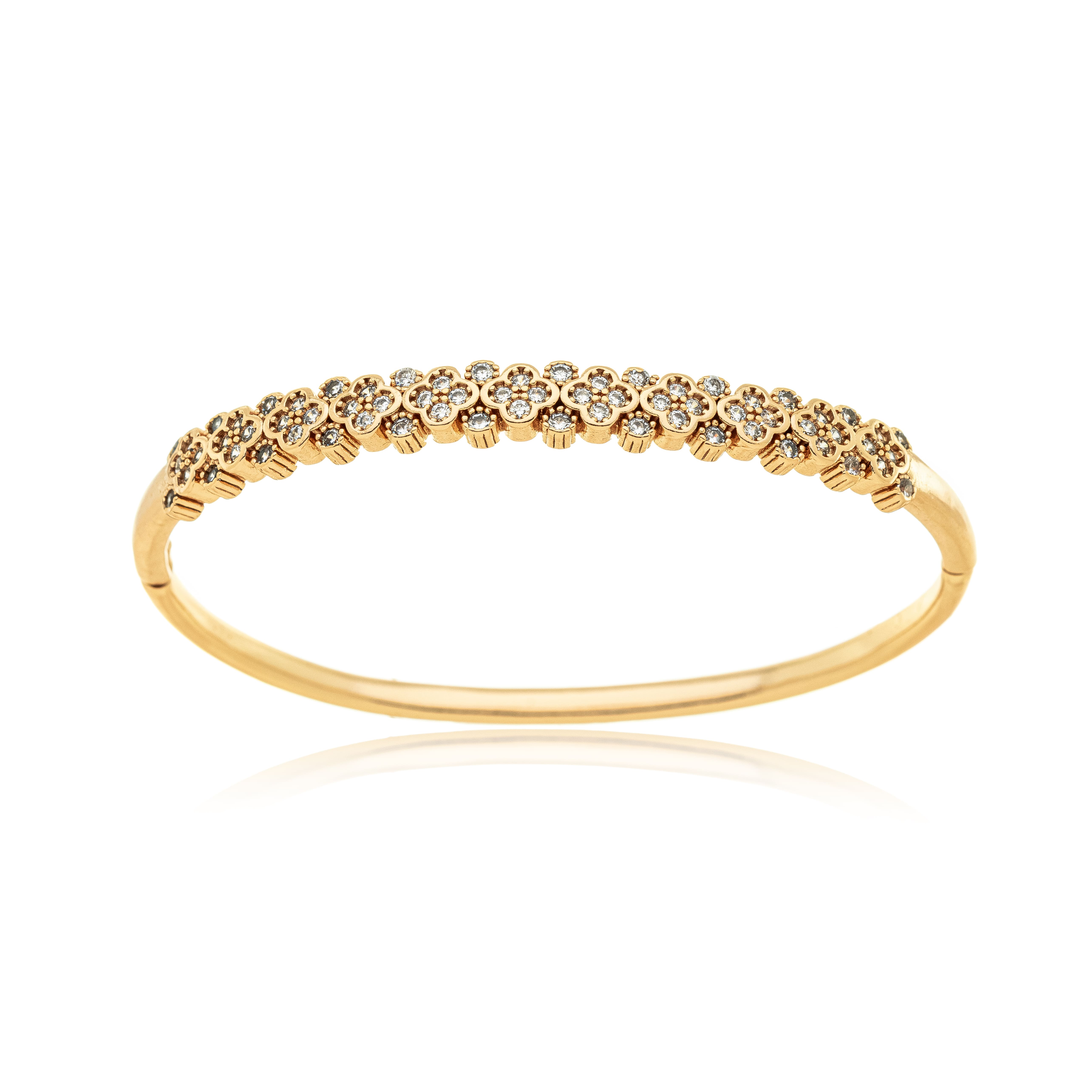 Bracelete Trevos com Zircônias - PL00310 — 1