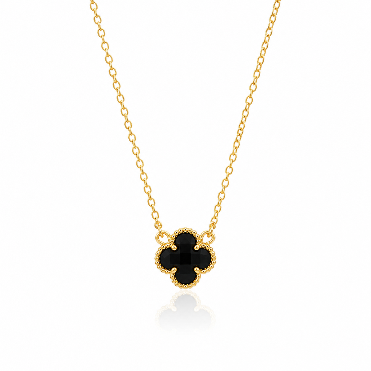 Colar Trevo Único OURO - CL00231 — 1