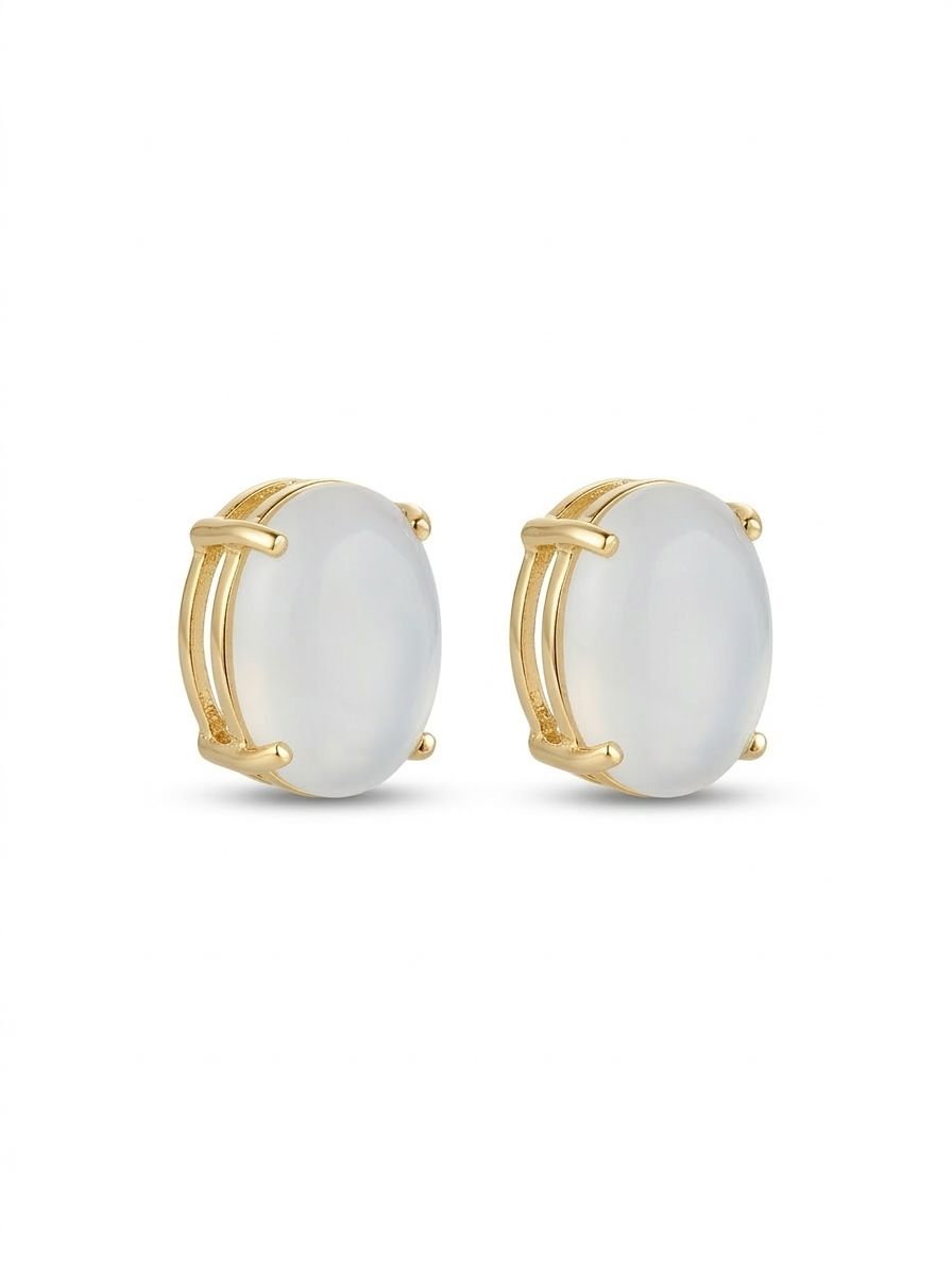 Brinco Base Cristal Oval 10x14mm -BR00224 — 1