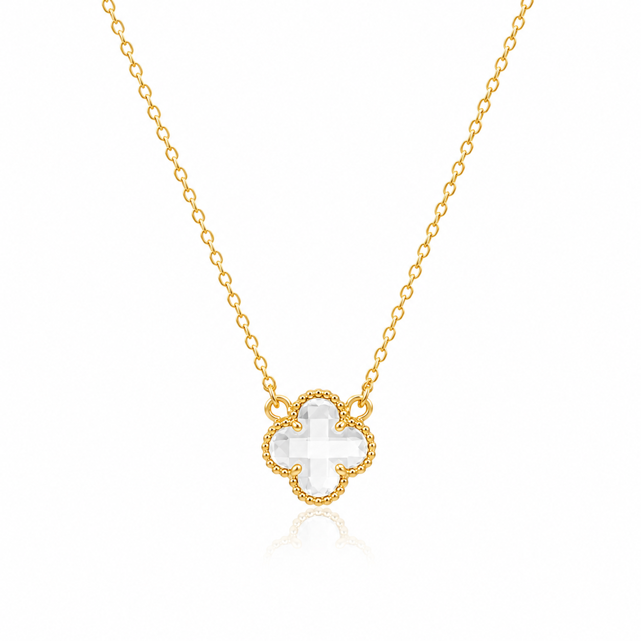 Colar Trevo Único OURO - CL00231 — 2