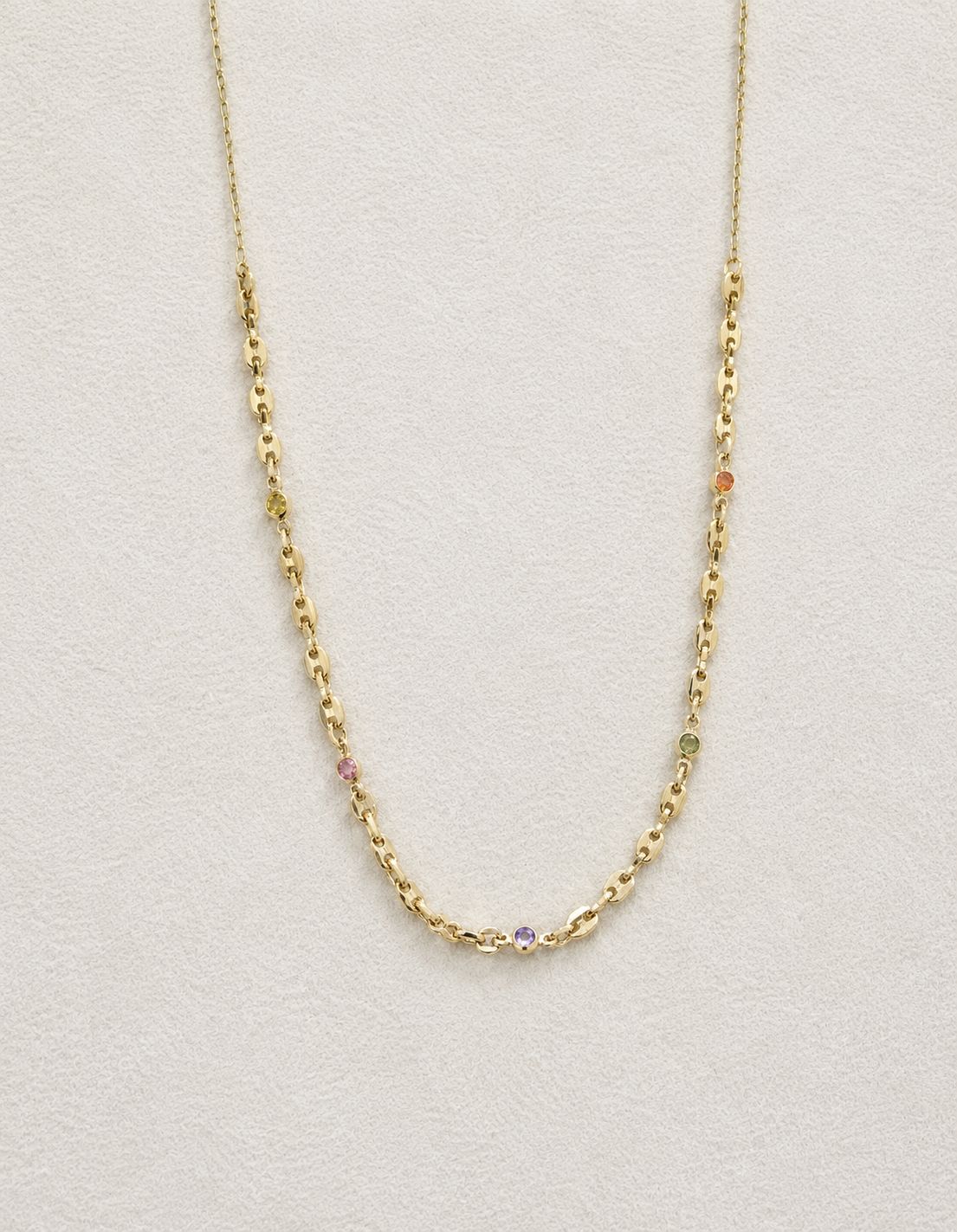 Colar Elo Cartier com Detalhe Cristais - CL00589