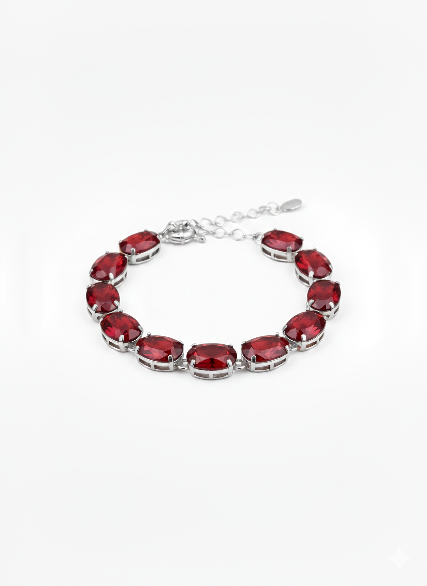 Pulseira Cristais Ovais 10x14 PL00168 — 2