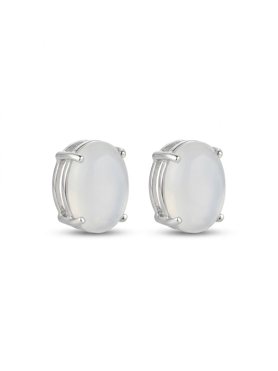Brinco Base Cristal Oval 10x14mm -BR00224 — 2