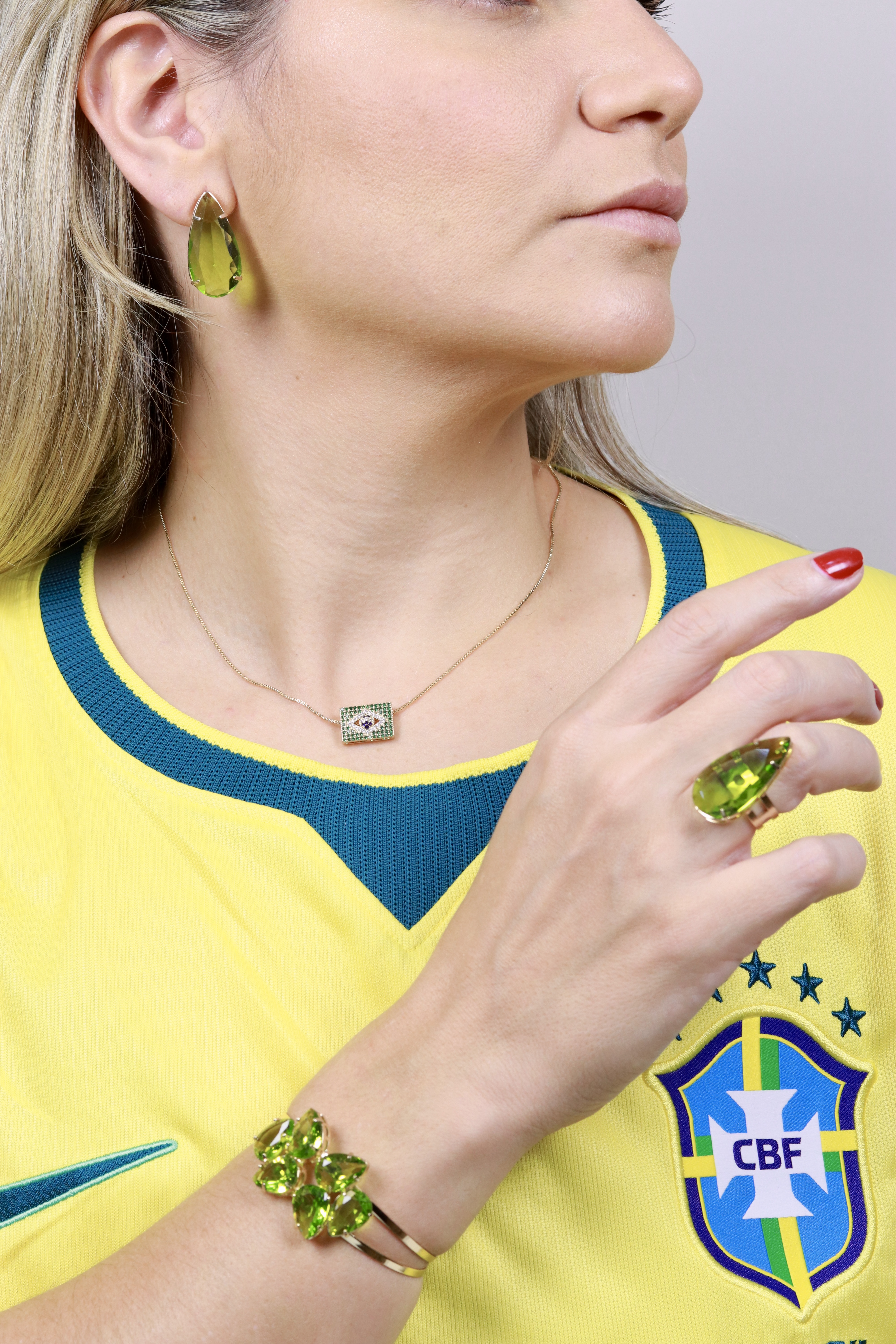 Colar Bandeira Brasil - CL00710 — 2