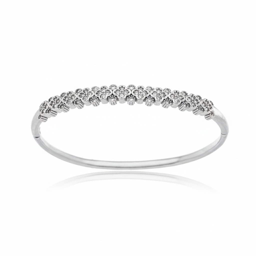 Bracelete Trevos com Zircônias - PL00310 — 2